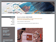 Tablet Screenshot of malkurse24.de